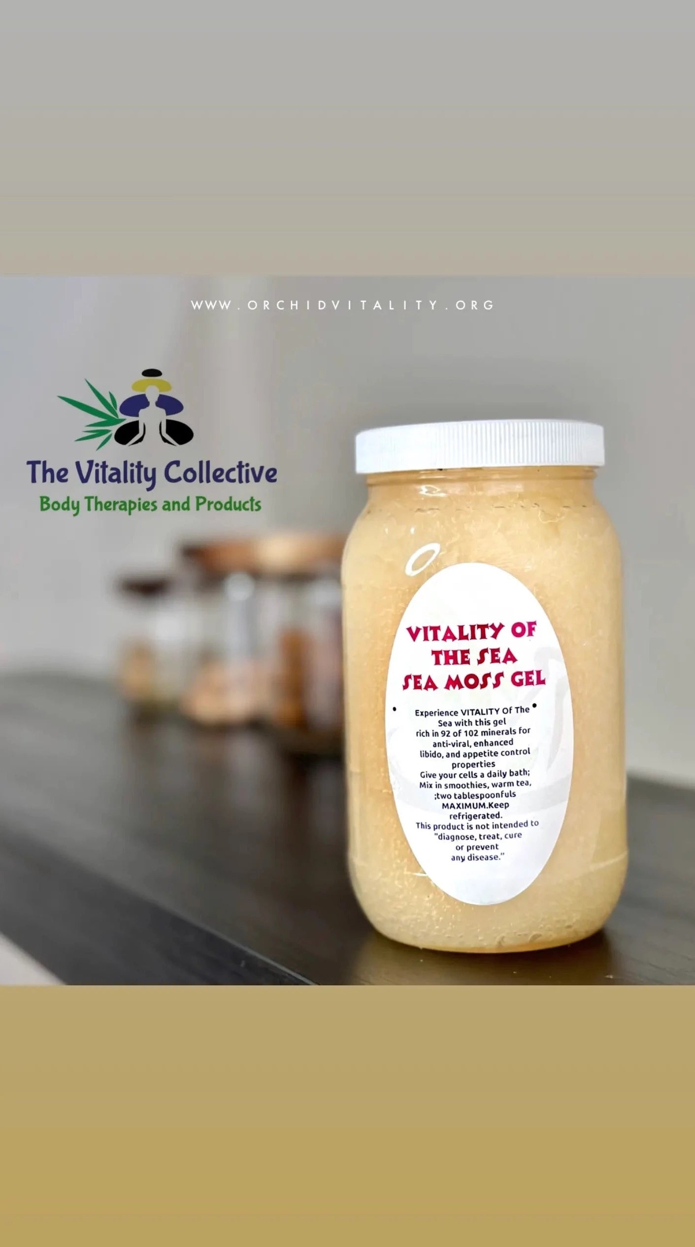 Blonde Seamoss Gel- GIVE YOUR CELLS A BATH!