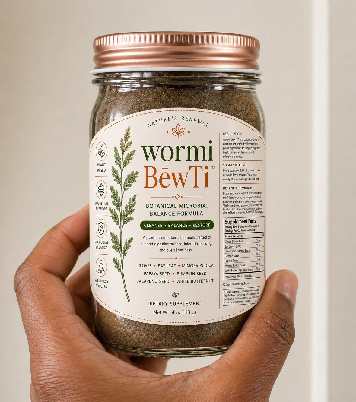 Wormi BēwTi™ The Gentle Anti-parasite Cleanse